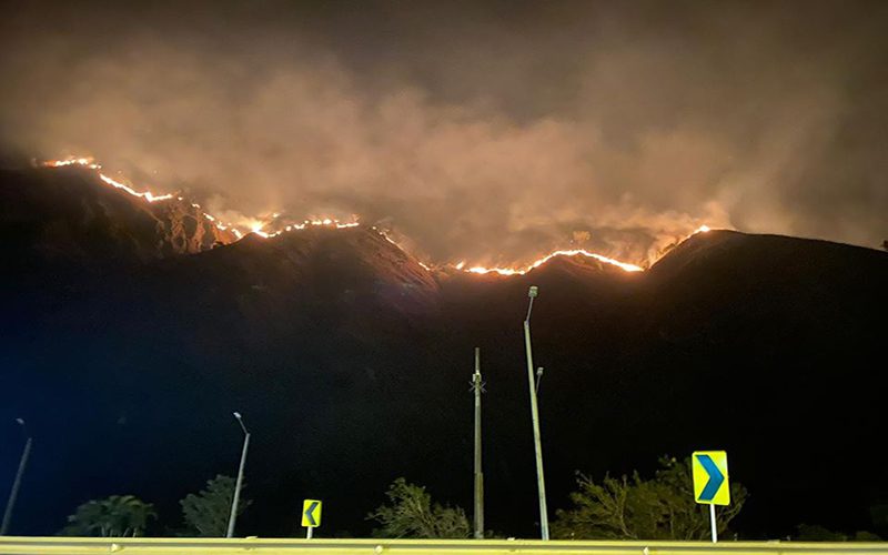  Voraz incendio en Quetame deja cinco heridos y dos veredas evacuadas