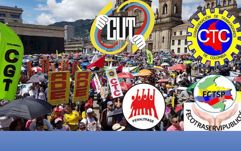  Cien delegados del Meta a encuentro de centrales obreras en Bogotá para reclamar derechos al gobierno
