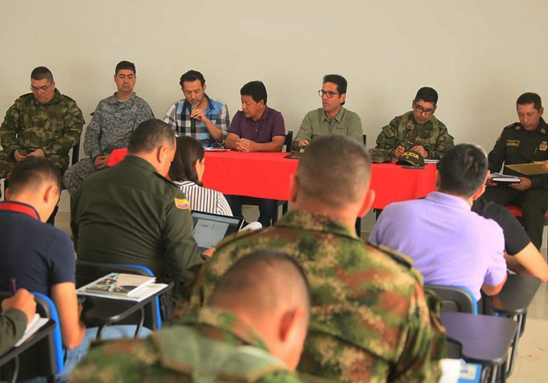  Juan Guillermo lideró consejo de seguridad en el Ariari