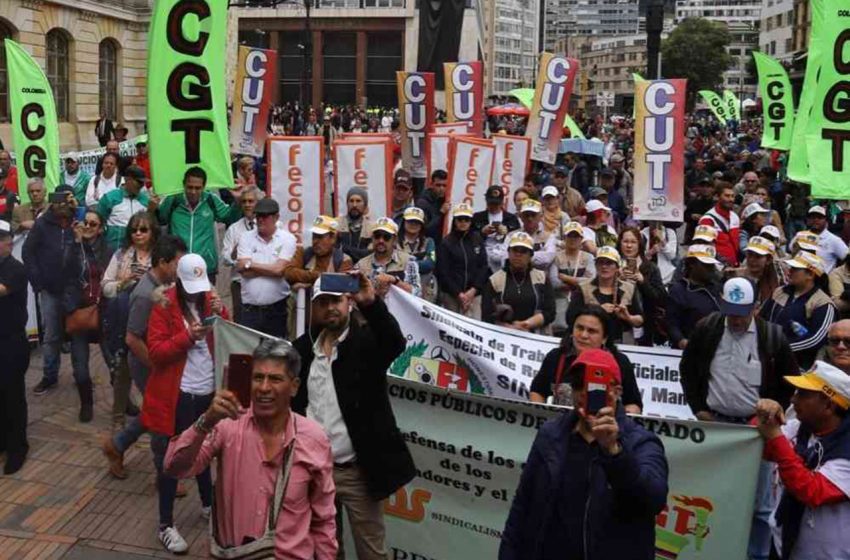  Nuevas marchas de protesta pacifica realizaran trabajadores y estudiantes