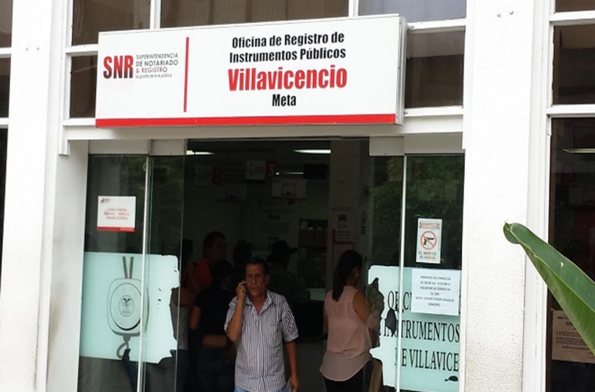  Paralizada en Villavicencio la oficina de registro e instrumentos públicos