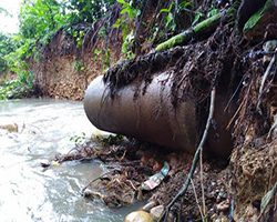  Instalan tubería en el sitio La Tarabita para normalizar servicio de agua