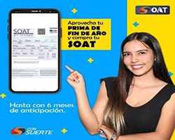  ConSuerte le invita a comprar su Soat a precio muy económico