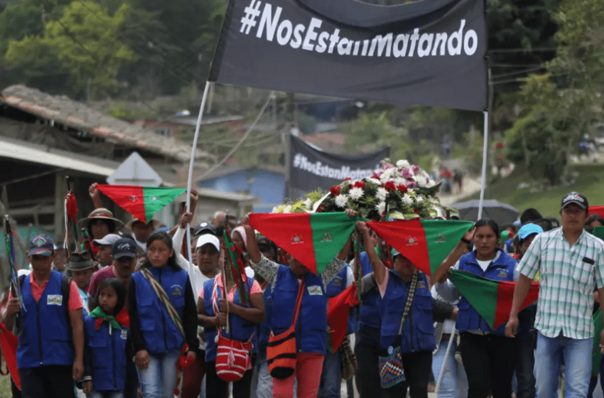  Indígenas denuncian muerte de líder durante operativo del Ejército colombiano