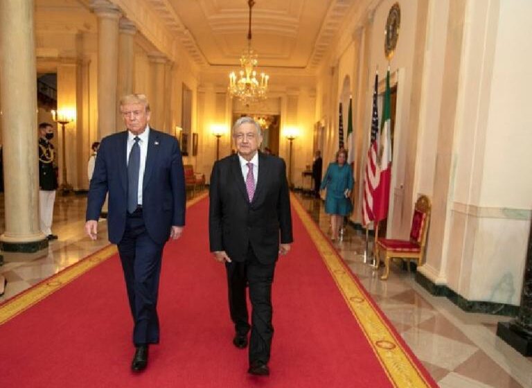  López Obrador se deshace en halagos a Trump sin tocar el asunto migratorio