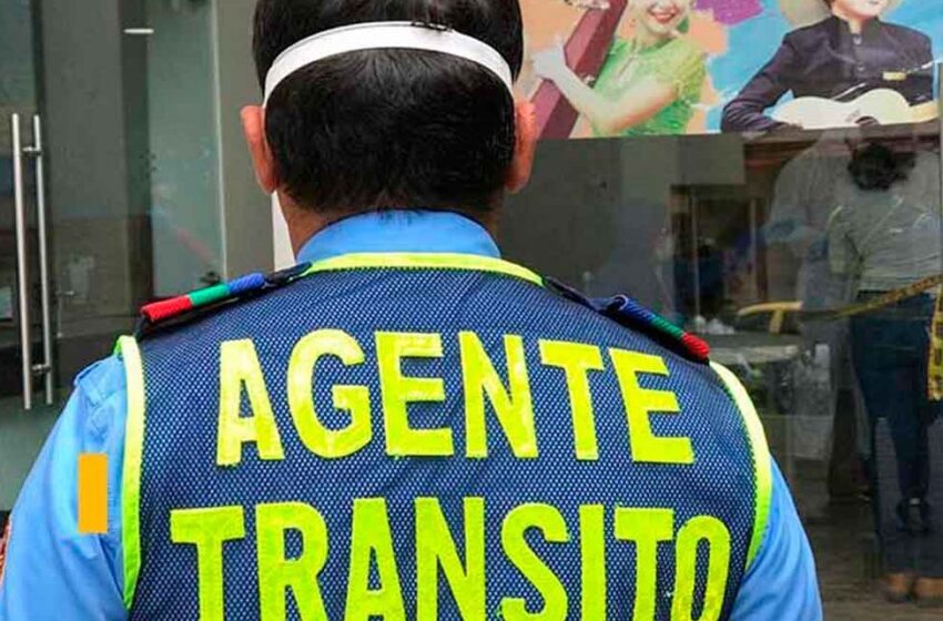  Guarda de tránsito sufrió múltiples fracturas al ser atropellado por motociclista