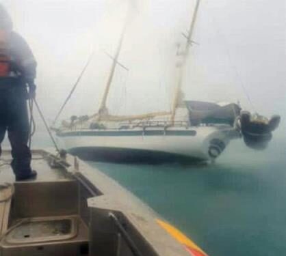  Rescatan a italiano arrastrado a alta mar por vientos de Iota en Colombia