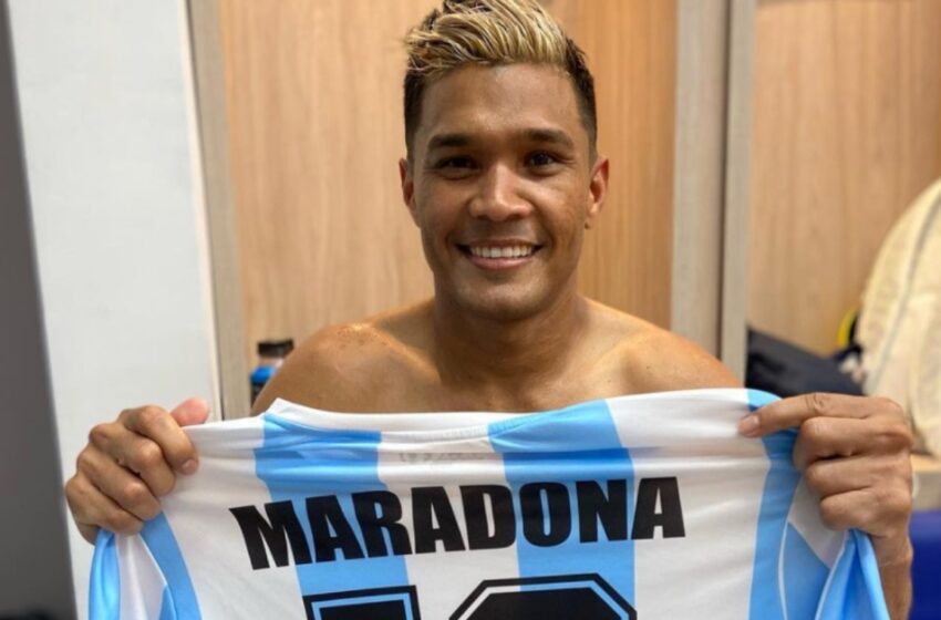 Junior ganó en Copa Sudamericana y ‘Teo’ se lo dedicó a Maradona