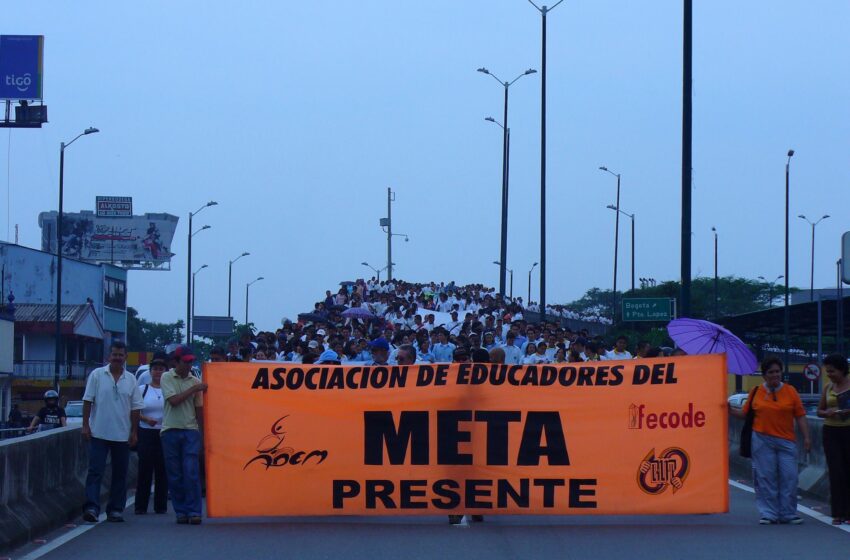  Profesores y organizaciones sindicales saldrán a protestar hoy en la capital del Meta