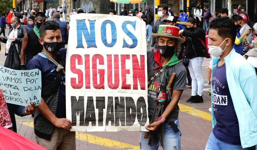  «Nos están matando», el grito que se propaga en Colombia contra la violencia