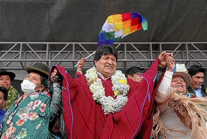  Morales vuelve tras un año a El Alto, su bastión en el occidente boliviano