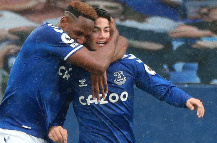  James y Yerry Mina clasifican al Everton