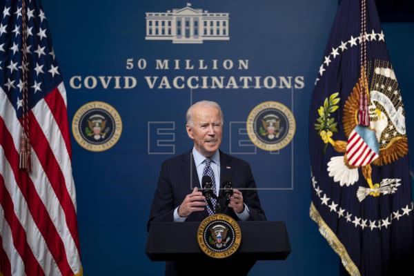 EE.UU. ha administrado ya 50 millones de vacunas contra la covid