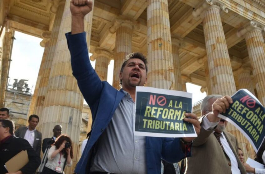  Organizadores del paro explican los perjuicios que  ocasiona al pueblo colombiano la Reforma Tributaria