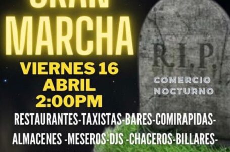 Desde el parque Los Fundadores saldrá la marcha a las 2:00 de la tarde contra el Toque de queda