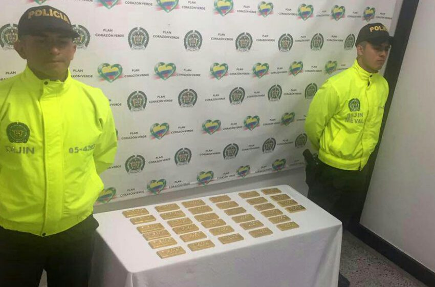  Fiscalía confiscó 38 lingotes de oro avaluados en cerca de $2.400 millones en Guainía