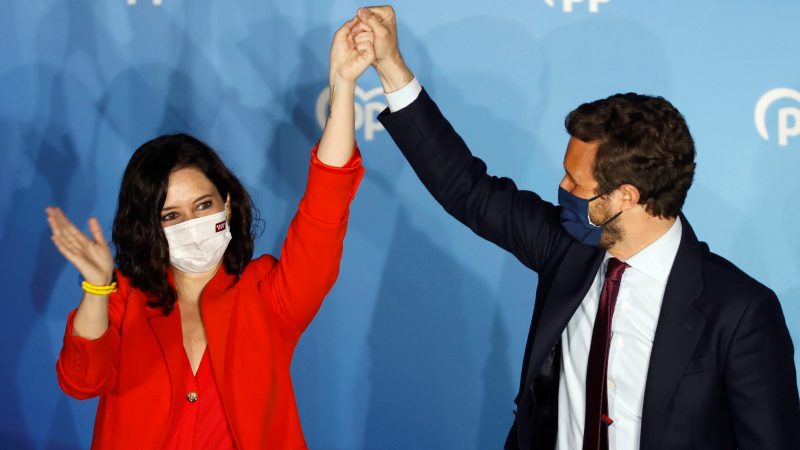  Triunfo contundente del conservador PP en las elecciones de Madrid