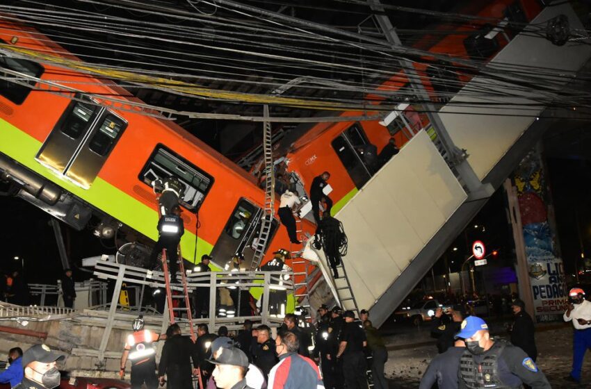  Al menos 23 muertos y 49 hospitalizados al desplomarse un metro en Ciudad de México