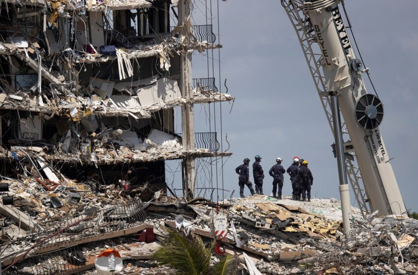  Actualizan cifras del derrumbe en edificio de Miami-Dade: nueve muertos y 152 desaparecidos