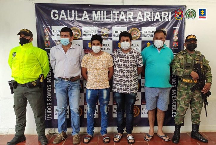  Cuatro hombres enviados a la cárcel por secuestro y hurto de ganado en el Meta