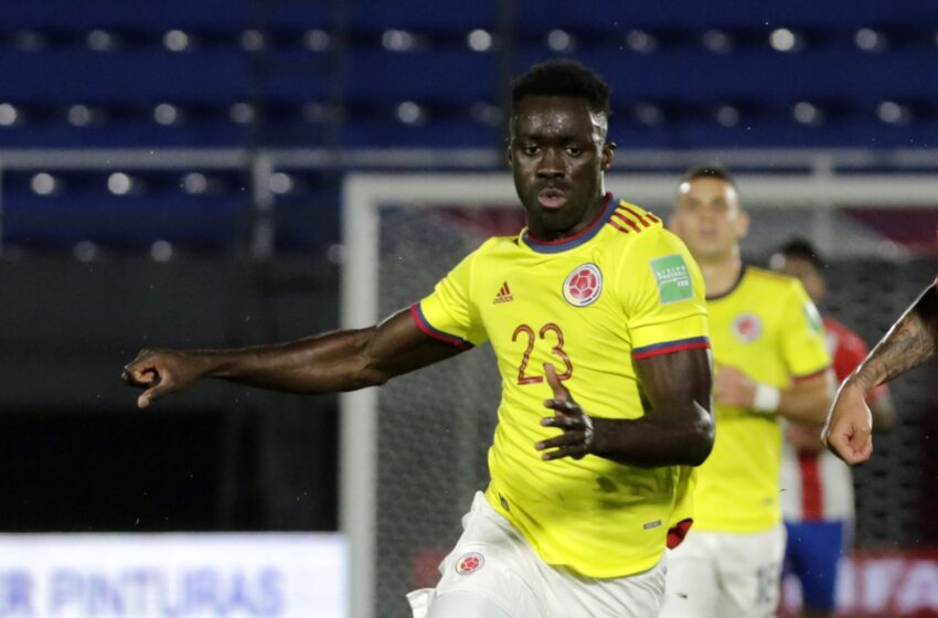  Dávinson Sánchez, baja de Colombia en partido contra Chile