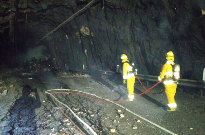  Por incendio de un vehículo en el túnel de Quebradablanca estuvo cerrada vía a Bogotá