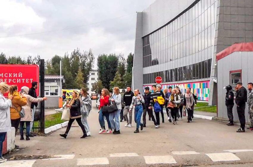  Al menos 8 muertos y 24 heridos en un tiroteo en una universidad de Rusia