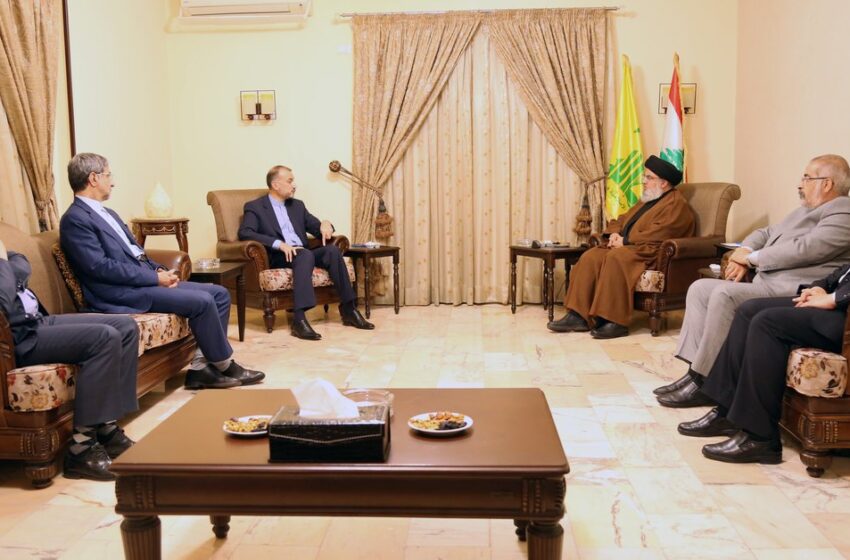  El ministro de Exteriores iraní se reúne con el líder de Hizbulá