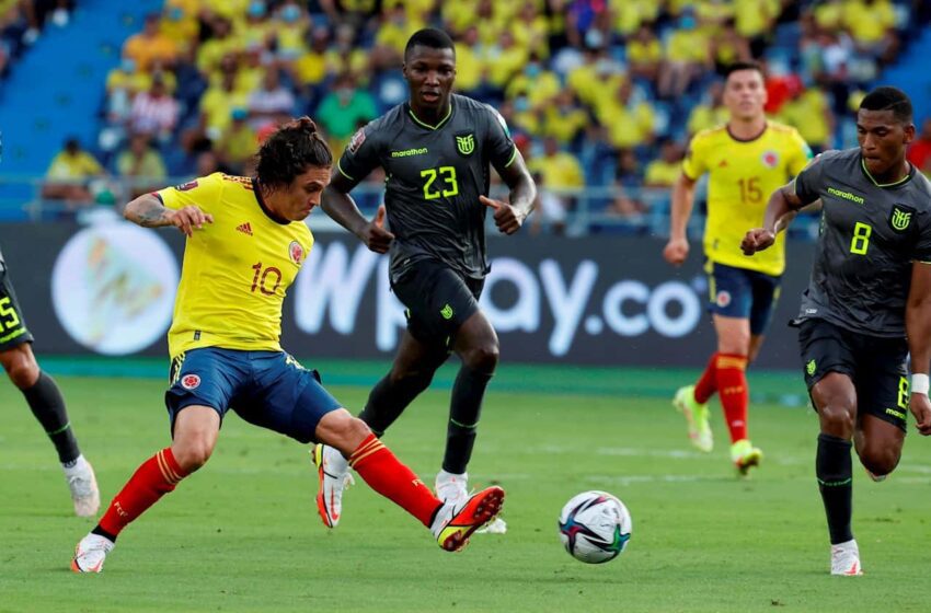  Colombia y Ecuador empatan en un juego marcado por las decisiones de VAR