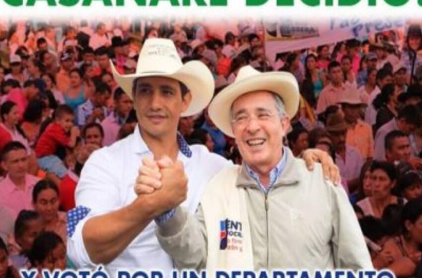  Por la amistad con Álvaro Uribe y con su hijo toma fuerza precandidatura del exgobernador de Casanare