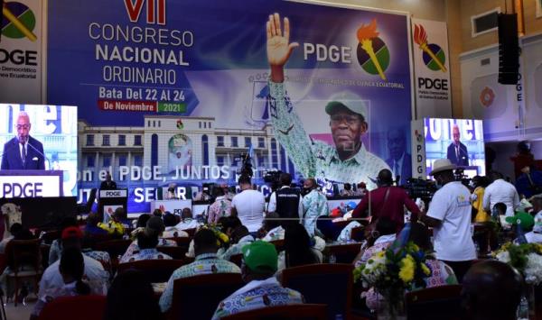  GUINEA ECUATORIAL CONGRESO – Obiang cierra congreso sin revelar el candidato a las presidenciales de 2023