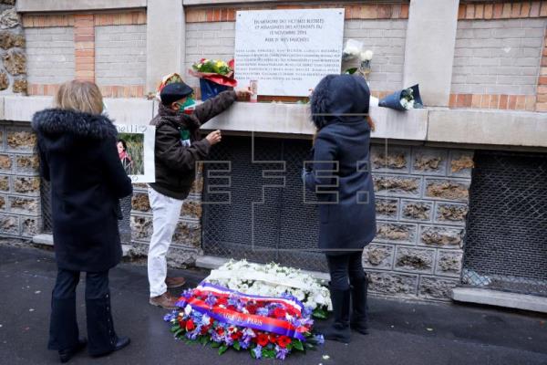 Francia rinde tributo a las víctimas del 13-N en su sexto aniversario