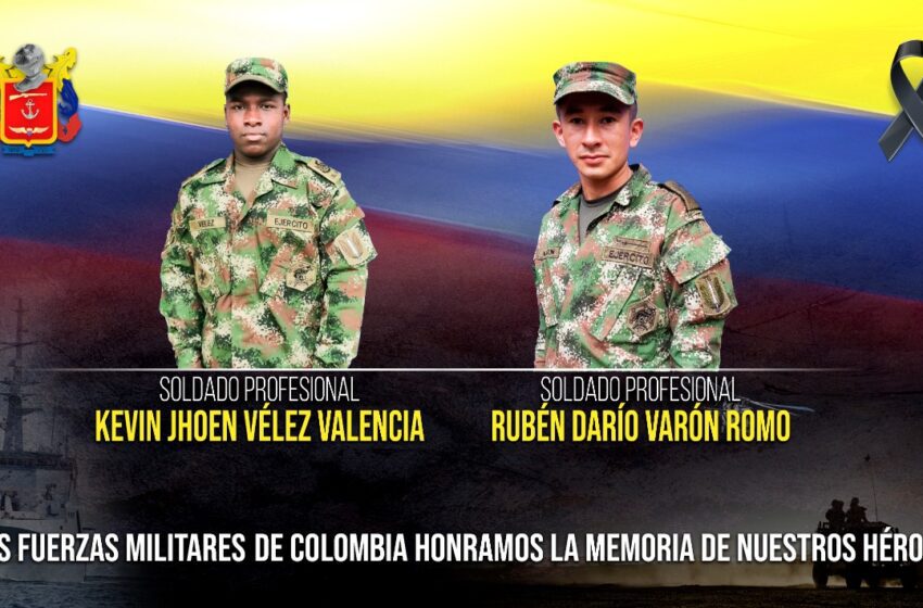  A sus familiares entregaran hoy los dos militares asesinados en zona rural de la Macarena