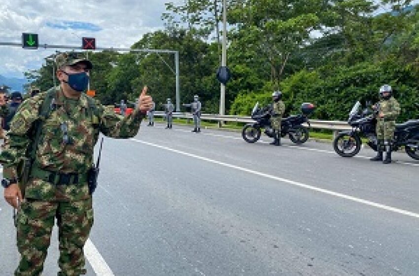  Despliegue militar sobre ejes viales entre Meta y Guaviare