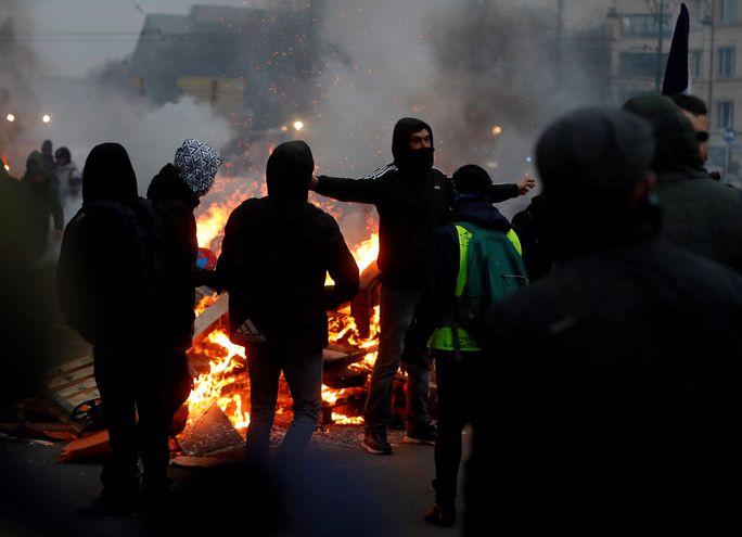  Unos 70 detenidos tras protesta en Bruselas contra restricciones covid