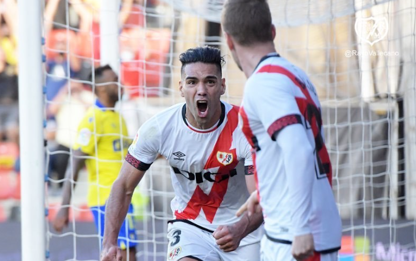  Falcao volvió al  gol en el Rayo Vallecano