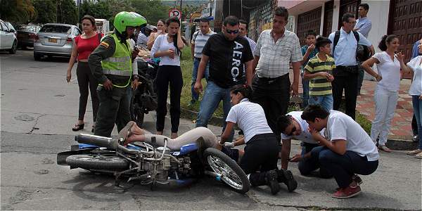  Por el desorden existente cada día son más los accidentes de los motociclistas en Villavicencio y el Meta.