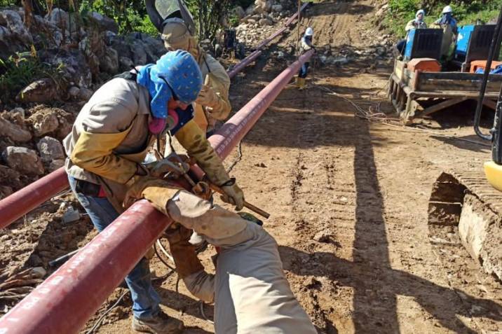  TGI revisa línea de gasoducto por posible fuga en la vereda Carutal en Barranca de Upía