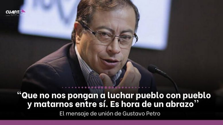  Los colombianos queremos un cambio con honestidad y amor desesperado, señala Gustavo Petro