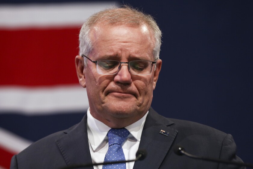  Premier australiano acepta derrota en elecciones federales