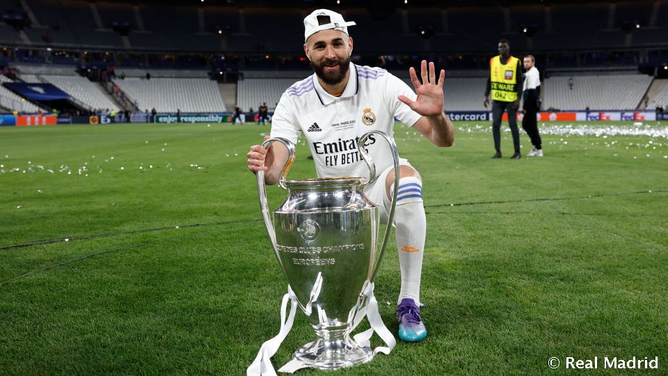  Karim Benzema, el mejor jugador de la Champions 2021-22El