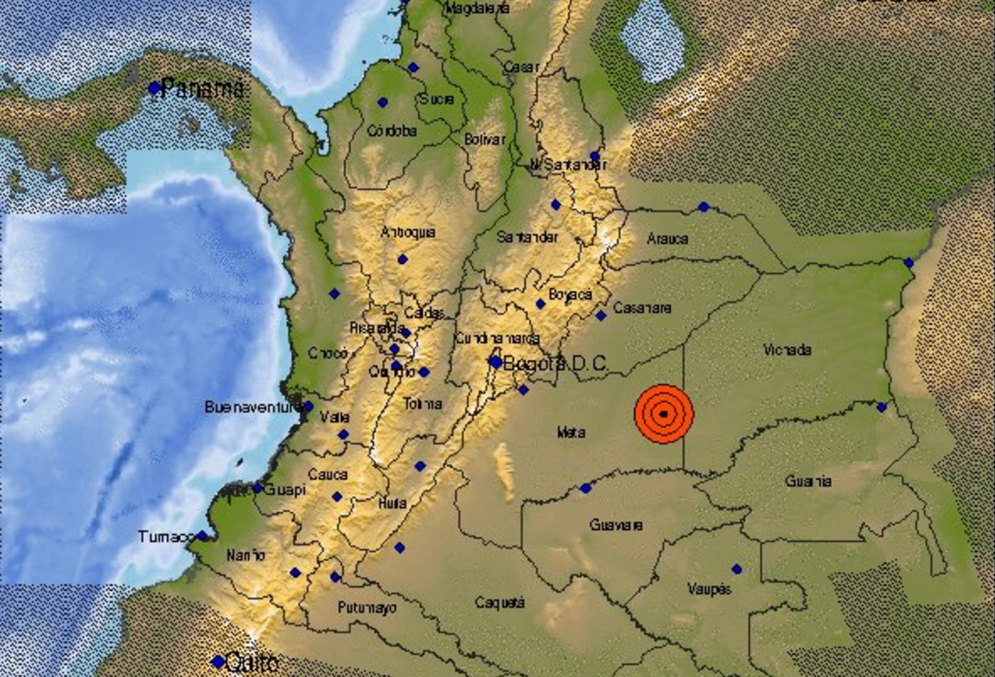  El sismo de ayer en el Meta no causó daños