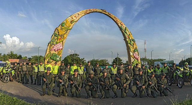  La Policía y la Alcaldía garantizan la seguridad durante el Festival de la Cachama en Gaitán