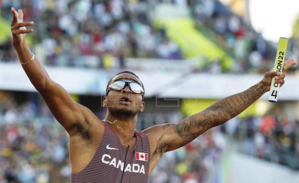  ATLETISMO MUNDIALES – Canadá, liderada por De Grasse, bate a Estados Unidos en relevos 4×100