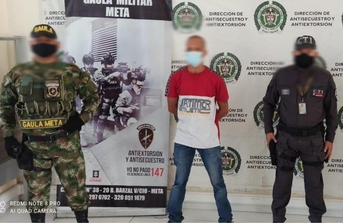  Gaula Militar capturó en el aeropuerto Vanguardia a extorsionista del Clan del Golfo