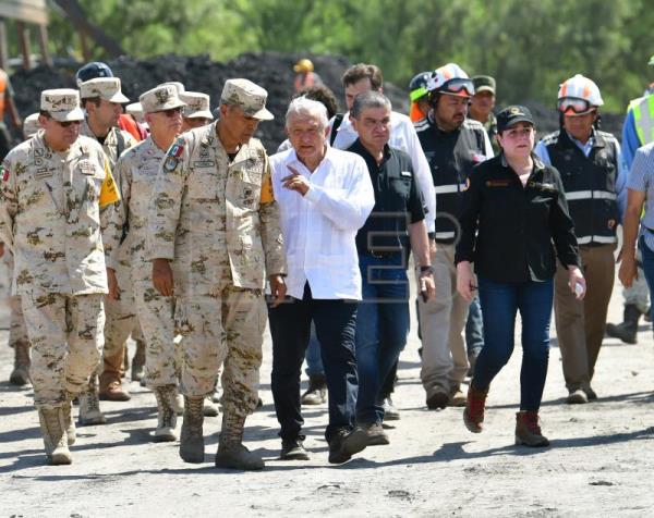  MÉXICO MINERÍA – López Obrador prioriza el rescate de los mineros y promete que habrá justicia