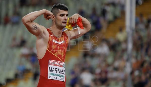  ATLETISMO EUROPEOS – Asier Martínez, campeón de Europa de 110 metros vallas por una milésima