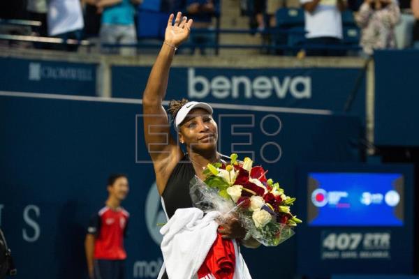  TENIS TORONTO – Serena Williams se despide con lágrimas tras ser eliminada en Toronto