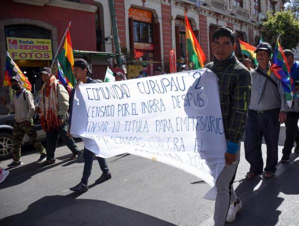  BOLIVIA CAMPESINOS – Campesinos piden titulación de tierras luego de marchar 29 días por Bolivia