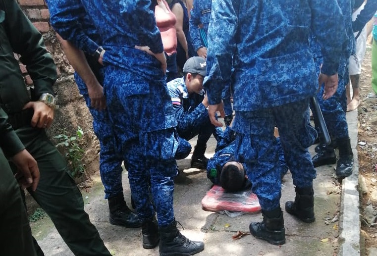  De garita elevada cayó guardián del INPEC sufriendo diversas fracturas